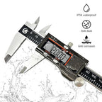 KETOTEK Digital Caliper, 12 Inch/300mm Vernier Caliper Measuring Tool with Stainless Steel, IP54 Splash Proof, Electronic Micrometer LCD Screen Auto-Off, Inch/Millimeter Conversion for 3D Printing