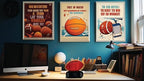 LEXiBOOK, American Football - Night Light Alarm Clock, Sounds and Melodies, Backlit LCD Screen, Luminescent, Snooze, Orange/Blue, RL800SO
