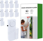 Door Window Alarm, 90dB Door Alarms Sensor for Kids Safety, Home Security, Door Window Burglar Alarm, Window Pool Alarms for Home, Apartments, Offices, Hotel Rooms (10pack)