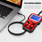 KONNWEI KW681 OBD2 Scanner 6V 12V Car Battery Tester, 2 in 1 Car Diagnostic Scanner Automotive Battery Alternator Load Tester Check Engine Code Reader Scan Tool