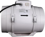 VENTS-US TT 200-8 inch Inline Fan for Ducting with High Static Pressure Application - Ideal Solutions for Multi-Purpose Supply or Exhaust Use in Household and Commercial Ventilation