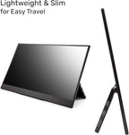 SideTrak Solo Pro 15.8" Portable Monitor for Laptop | FHD 1080P LED IPS Dual Display w/Anti-Glare Screen, USB & Mini HDMI, Laptop Monitor Extender for Mac, PC, Chrome, HDR & Speakers