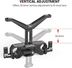 SMALLRIG Camera Base Plate Kit with 15mm LWS Rod Rail Clamp, 15mm Lens Support for Sony A6500 A6600 A6300, for Canon R5 R6, for Sony A7SIII / A7III, Both for Cameras & Cages - 4959