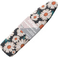 ZCFYGDX Breathable Ironing Board Cover,Resist Scorch Polyester & Staining,Wear & Soil Resistant Covers, Easy Installation 3 Fasteners,Elastic Edges (15 x 54 inch) Oil Painting White Daisy Print