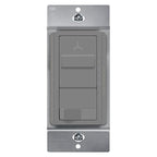 TOPGREENER Kalide Light Switch and 3-Speed Ceiling Fan Control Combo, in Wall Light and Fan Combination Switch, Single Pole, 2.5A, 720W, Neutral Wire Not Required, TGSFS3-GY Gray (Grey)