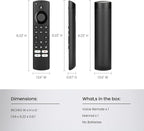 IDGPUW Replacement Remote Control for Fire Smart TV, Compatible with Insignia, Toshiba, Amazon Fire Smart TV