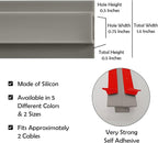 Rubber Bond TV Cord Hider Cable Protector - Strong Self Adhesive Wall Cord Cover Cable Hider - Low Profile Cable Management Wall Cord Concealer Cable Raceway