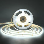 TUNICHX COB LED Strip Lights DC 24V LED Lights Flexible Super Bright LED Strips,16.4ft 6500K White,CRI 90+,2400LEDs High Density Uniform Light for Bedroom Home Decor (No Adapter or Controller)