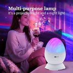XBYZZRS Galaxy Projector Egg Night Light Projector USB-Powered Mood Lighting Adult Kids Night Light Adjustable Colors Lights for Bedroom Aurora Halloween Decorations Christmas Gift