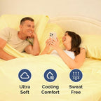 Split Head King Sheet Set – 4 Piece Flex Split Top King Sheets for Adjustable Beds - Fits 14” to 16" Mattress w/ Deep Pockets - Soft, Breathable & Cooling - Luxury Bedding and Wrinkle Free - Yellow