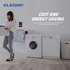 ELEGRP Occupancy Motion Sensor Light Switch, PIR Infrared Motion Activated Wall Switch, No Neutral Wire, Single Pole for CFL/LED/Incandescent Bulb, Wall Plate Included, UL Listed (6 Pack, Matte Black)