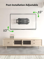 USX Mount Long Arm TV Wall Mount for Most 42-90 inch Television 40 Inch Extension Full Motion TV Mount，Wall Mount Bracket with 90°Swivel Up to 150lbs Fits 16” 18” 20” 24” Stud VESA 800x400mm