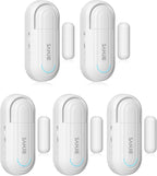 SanJie Window Alarm Sensors Door Alarms for Home Security Volume Ajustable 0-120 DB Pool Door Alarms for Kids Safety with 4 Modes Open Alarm/Close/Dingdong/Reminder Burglar Alert (5 Pack)
