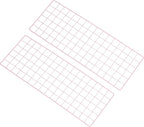 PATIKIL 31.5"x12" Wire Grid Panel, 2 Pack Board Photo Pictures Memo Display Grid Panels Hanging Organizer Wall Decorative Panel for Home Office Wedding, Pink
