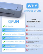 13 Inch Laminator Machine 11x17 with Laminating Sheets Personal Laminator for Teachers, 60S Warm Up Cold Thermal Lamination Machine for Home Office, A3 Laminating Machine Portable Paper Laminate Kit