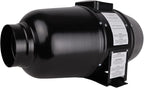 VENTS-US TT Silent M 125-5" Inline Duct Fan Includes Two-Speed Switch with Thermal Overload Protection – UV Resistant, Quiet Operation, up to 188 CFM
