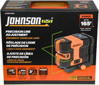 Johnson Level & Tool JLN300-GNCL Laser Level, Self-Leveling Cross-Line Laser with GreenBrite® Technology, Magnetic Base, Hard-shell Carry Case, Lithium Ion Battery, Magnetic