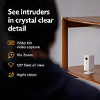 SimpliSafe 11 Piece Wireless Home Security System Gen 3 with Wireless Indoor HD Camera - Optional 24/7 Professional Monitoring - No Contract - Compatible with Alexa and Google Assistant,White