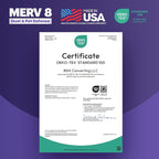 BNX TruFilter 20x20x4 (19.5’’ x 19.5’’ x 3.63‘’ Slim Fit) MERV 8 Air Filter 2-Pack - MADE IN USA - Air Conditioner Furnace Filters HVAC AC Furnace Filters for Dust, Pet, Mold, Pollen MPR 600-700 FPR 5
