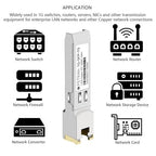 OPSTRAN 1000BASE-T SFP RJ45 Copper Transceiver Module Compatible with Cisco GLC-T SFP-GE-T 100m cat5e/6 4 Pack