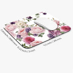 Armanza Square Mouse Pad Floral Roses,Personalized Premium-Textured Custom Mouse Mat Design,Washable Mousepad Cloth,Non-Slip Rubber Base Computer Mouse Pads for Wireless Mouse