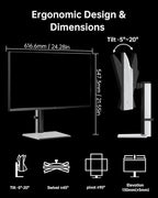 KTC 27 Inch Dual Mode Mini LED Monitor - 4K UHD at 160Hz & 1080P FHD 320Hz Gaming Monitor, 65W Type-C Port, HDR1400 Fast IPS Panel, Adaptive-Sync, HDMI 2.1 & DP 1.4, Height Adjustment, VESA Wall Mount