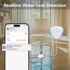 NEO Zigbee Water Sensor, Smart Water Leak Detector for Home, Requires Zigbee Hub, Compatible with SmartThings and Home Assistant (ZHA & Z2M)