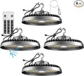 ACOHOOK Smart 350W LED High Bay Light Motion Sensor, 48000lm (Eqv.1200W MH/HPS) Commercial Bay Lights AC100-277V High Bay LED Shop Light (Remote Buy Separately) 4Pack