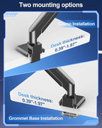 MOUNT PRO Heavy Duty Monitor Arm for Max 49 Inch Ultrawide Screens up to 44 lbs, Aluminum Premium Single Monitor Mount for Samsung Odyssey G9 and More, Adjustable Display Desk Stand, VESA 100x100mm