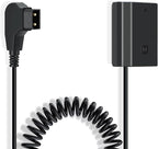 Kimaru D-TAP to NP-FZ100 Dummy Battery Power Cable for Sony A6600, A6700, FX3, FX30, ZV-E1, A7III, A7IV, A7SIII, A7RIII, A7RIV, A7RV, A7C, A7CII, A7CR, A1, A9, A9II Cameras.