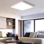 LED Flush Mount Ceiling Light Fixture, 4000K Neutral White, 12inch 24W, 3200LM, Slim Flat Panel Lighting Fixture, Square Modern Ceiling Lamp for Bedroom, Kitchen, Living Room, Closet, Stairwell