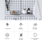 Gddochn 3 Pack Grid Panel Hanging Wire Basket, Storage and Display Basket for Wall, Kitchen, Home Decor Supplies, Potted Plants, Black