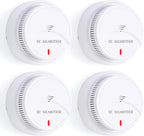 Smoke Detector 4 Pack,Fire Alarms Smoke Detectors with Photoelectric Technology with LED Lndicator and Test Button,Smoke Alarm for Home,Bedroom,Kitchen