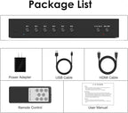 Arector 6 Port RCA to HDMI, 1080P/720P 6 Way AV to HDMI Converter Composite CVBS AV Switch to HDMI Converter Adapter Support 4:3/16:9 Switching, for Sega Xbox PS2 PS3 N64 NGC SNES WII VHS VCR Camera