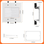 in Wall Cable Management Kit with Brush Wall Plate,AC Outlets & USB-A+USB-C Ports,9ft Cord,Hide Cords Recessed Wall Outlet for TV Cable Management,HDMI Cables and Home Theater Systems