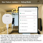 Presence Sensor, WenzhiIoT Smart Motion Sensor Zigbee 24 GHz Radar MmWave Presence Sensor Movement Body Motion Detection with illuminance Tuya Smart Life Home Assistant