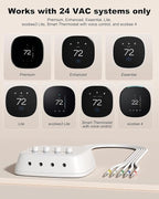 Power Extender Kit for Ecobee Smart Thermostats, C-Wire Adapter for Ecobee3 Lite, Premium, Enhanced, Essential, Lite, Smart Thermostat for ecobee4 and Smart Thermostats with Voice Control