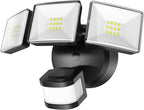 OREiN Motion Sensor Outdoor Flood Light, 26W 3500LM LED Security Light, 240° 40FT Detection, Dusk to Dawn/Auto/Test Modes, IP65 Waterproof for Garage, Yard, Porch, Driveway (Hardwired)