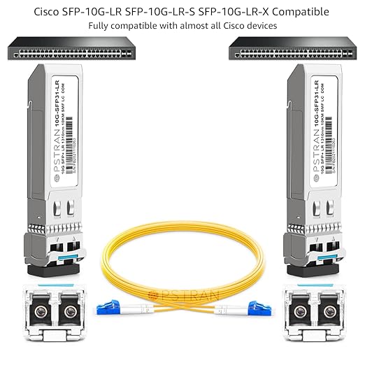 OPSTRAN 10GBASE-LR SFP+ Optical Transceiver Module Compatible with Cisco SFP-10G-LR SFP-10G-LR-S SFP-10G-LR-X 10G SFP+ LR 1310nm 10km DDM Duplex LC SMF