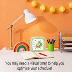 MEPHILIMIA Green Visual Timer 60 Minute Countdown Timer Desk Timer Kids Time Management Tools with Quiet Operation Pomodoro Timer for Home Kitchen Classroom