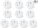 Geevon 10 Pack Water Leak Detectors, 100dB Water Sensor Alarms Flood Detector for Basements, Bathrooms, Laundry Rooms, Kitchens, Garages, and Attics, Water Alarms Battery-Operated (Battery Included)