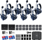 SYNCO Xtalk Master Wireless Intercom Headset System,8 Person 2.4GHz 500m/1640ft Headset with Noise Reduction Program,Real-time Monitoring