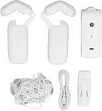 Jauarta Smart Curtain Motor Automatic Curtain Opener WiFi Voice Remote Control Window Motor for Roman Rod Tracks