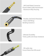 KINGTOP 3.5mm Headphone Mic Splitter Adapter - [1 Male to 2 Female] Headset Splitter Compatible with PC Gaming Headsets - TRRS Audio & Microphone Y Cable for Laptop, PS4, Xbox One, Android