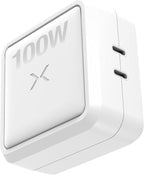 NOCO XGrid X100: 100W USB-C Charger – Dual Port GaN Power Adapter with PD 3.0, QC 4.0+, and PPS – Fast Charging with Smart Power Distribution – Foldable Wall Plug, UL Listed