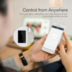 WiFi Smart Wall Touch Light Switch Glass Panel Wireless Remote Control by Mobile APP Anywhere Compatible with Alexa,Timing Function No Hub Required (Wall Switch 2 Gang)