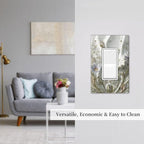 Bvtewkhz Boho Floral Wild Flower 1 Gang Single Rocker Decorative Light Switch Covers Electrical Faceplate Switch Plates for Bathroom Kitchen Home