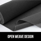 GORILLA GRIP powerGRIP Drawer Shelf and Cabinet Liner, Thick Strong Hold, Non-Adhesive Liners Protect Kitchen Cabinets and Cupboard, Bathroom Drawers, Easy Install, Breathable Mat, 20" x10', Charcoal