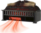 Country Living 23 inch Electric Log Set | Crackling Sound | 1000 Sq Ft Heater | Faux Logs Insert with Infrared Flames for Existing Fireplaces | Remote Control Included