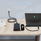 GaN 180W 9.23A 19.5V Charger Adapter Compatible with Dell Precision 7680 7670 7770 7780 LA180PM210 HA180PM210 DA180PM210 AC Power Supply Adapter